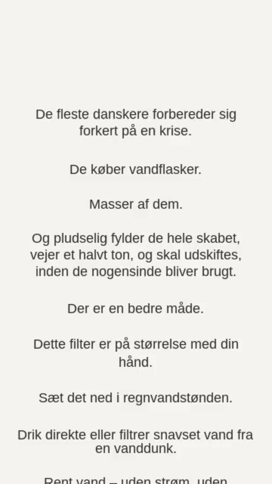 Søvand til rent vand på 5 min.