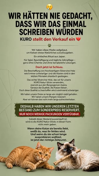 Nur noch 200 Sticks übrig