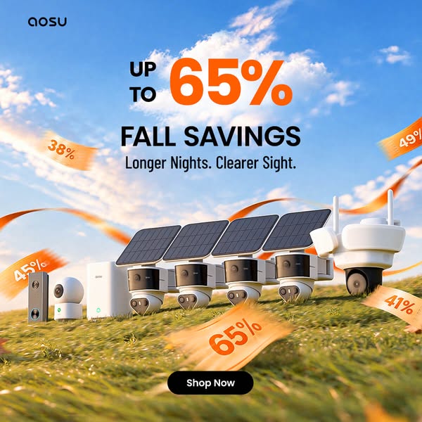 aosu Smart Security for Peace of Mind – Up to 65% OFF