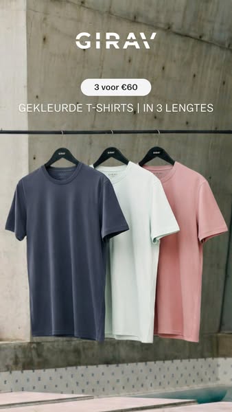 T-shirts: 3 voor €60