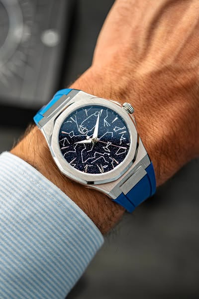 Blue Aventurine × Grade 5 Titanium