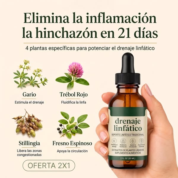 Gotas de Drenaje Linfático · Pagas al recibir