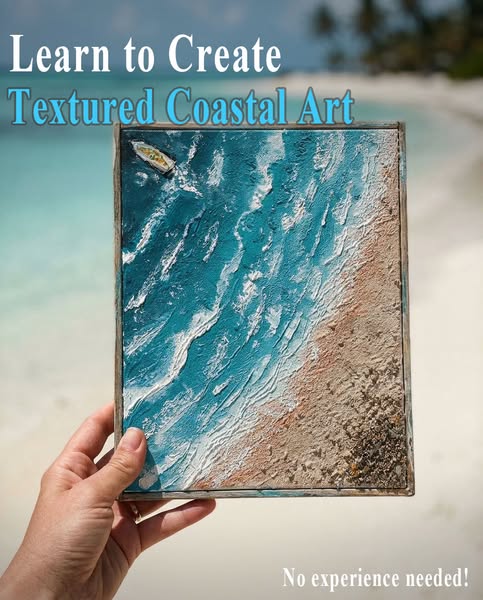 NEW: Coastal Textured Art Class