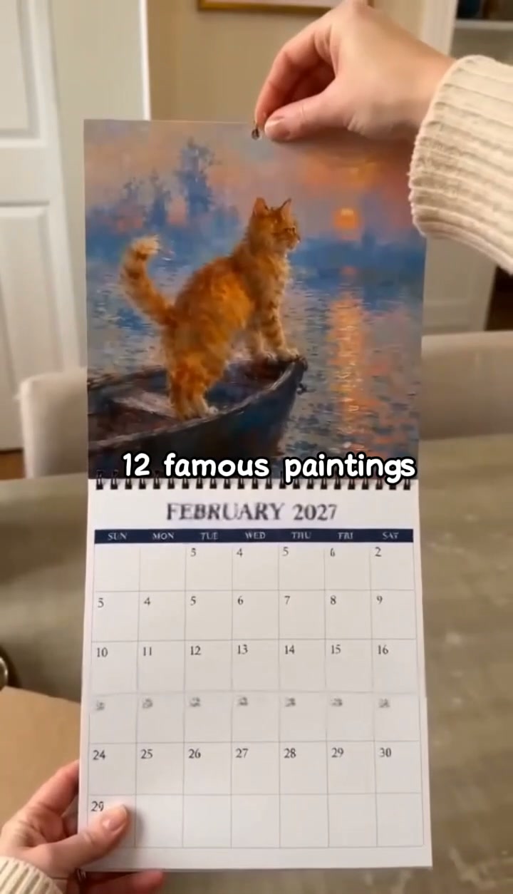 2027 Cat Art Calendar