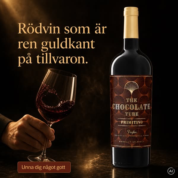 Prisbelönt Primitivo för 130 kr flaskan