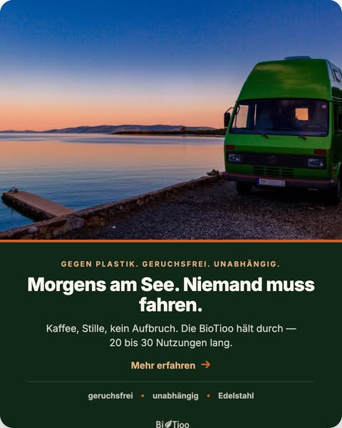 Morgens am See bleiben