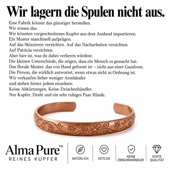 Schmuck aus 99,9 % reinem Kupfer