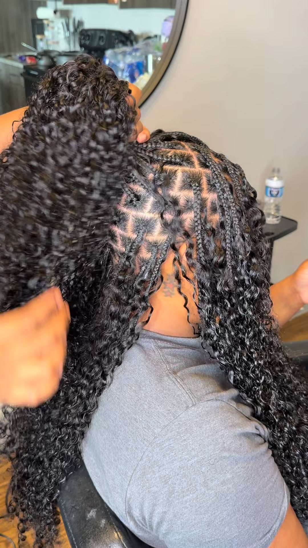 Mamushow 4 packs 20 inch Burmese curly Crochet Hair