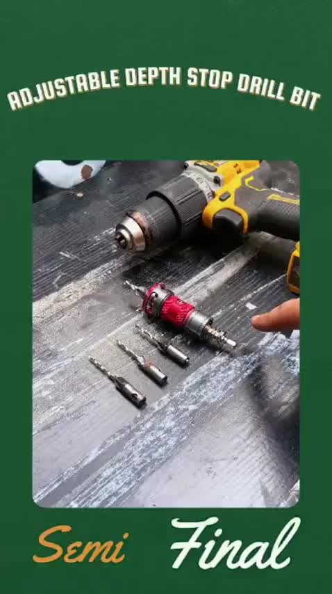 Semi-Auto Depth Limit 4-Blade Countersink Drill