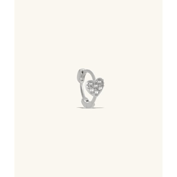 Heart Helix Hoop