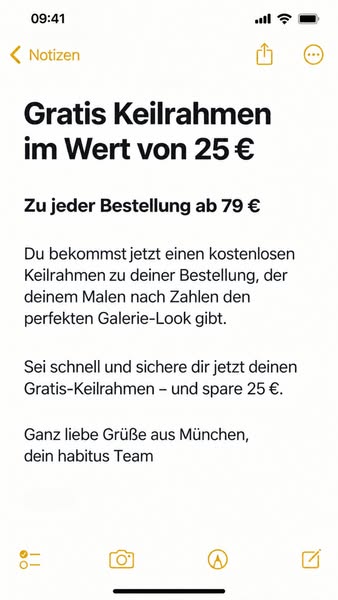 Premium Malen nach Zahlen + gratis Keilrahmen