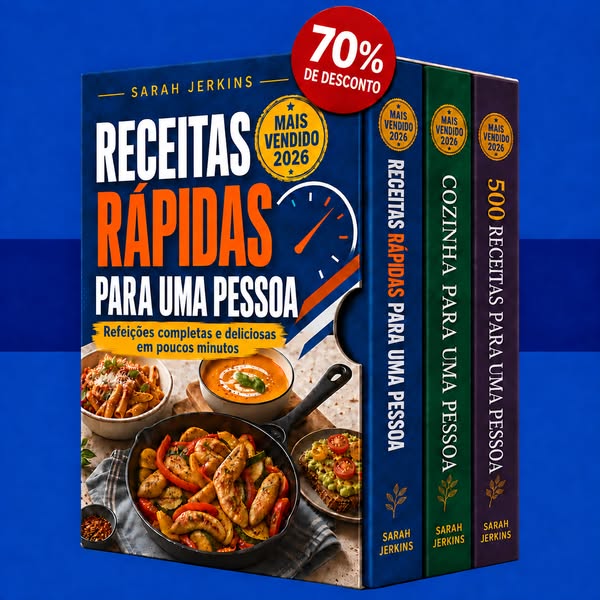 Receitas para uma pessoa — coleção 3 em 1