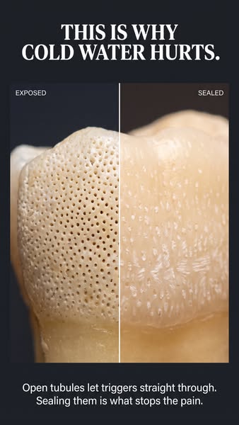 The same mineral your teeth are made of—now in your toothpaste