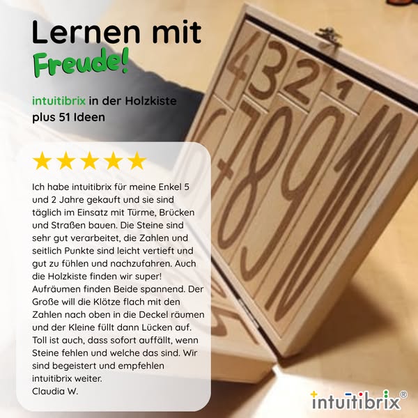 Ab 4 Jahren. Selbsterklärend. Aus Holz.