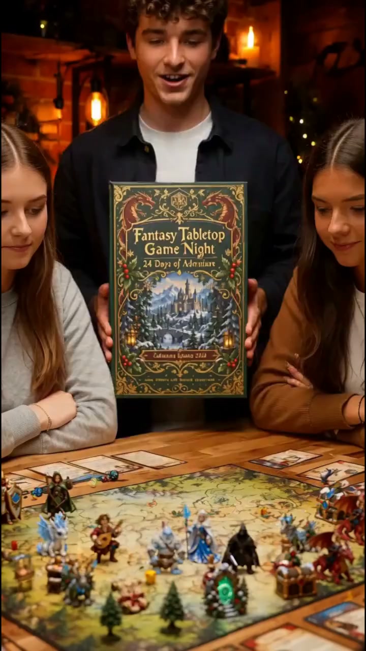 Fantasy Tabletop Game Night 2026 Advent Calendar｜24‑Day RPG Miniature Countdown For Gamers