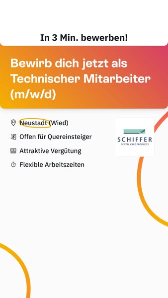 Technischer Mitarbeiter in der Prozesstechnik (m/w/d) in Neustadt (Wied)