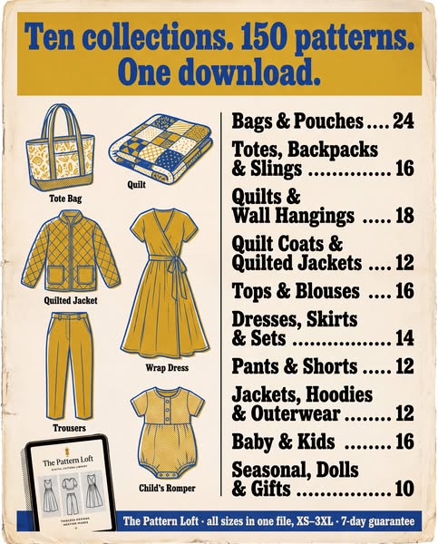 Ten collections. 150 patterns.