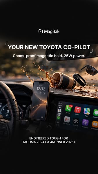 MagBak Toyota Tacoma | 4Runner Wireless Charger