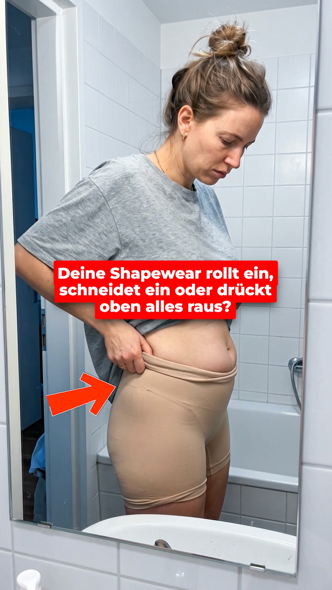 Sanduhrfigur ab dem ersten Anziehen