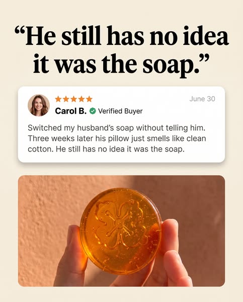 Is your persimmon soap real?
