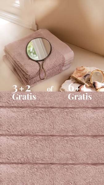 3 + 2 Gratis handdoeken