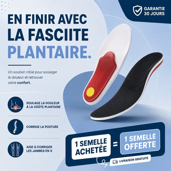 Une semelle achetée = une offerte