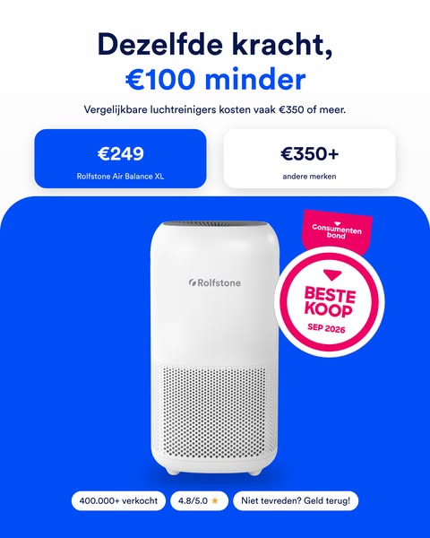 DE beste luchtreiniger volgens de consumentenbond.