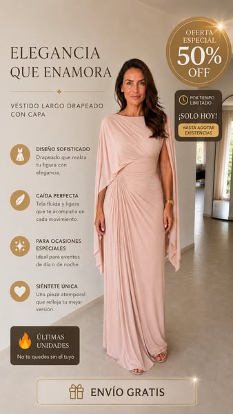 Vestido largo de invitada