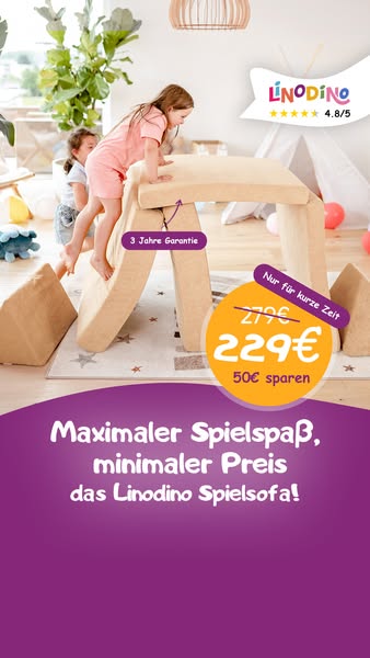 Das Sofa, das Spielen und Relaxen vereint!