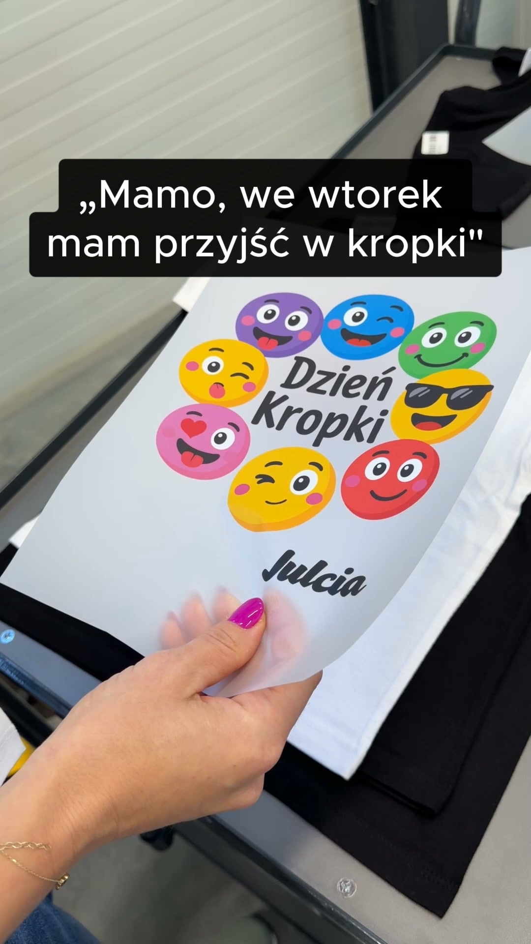 Koszulka z imieniem na Dzień Kropki
