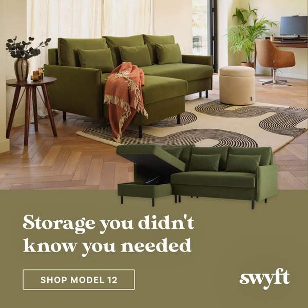 Model 12 Sofa Bed with Storage