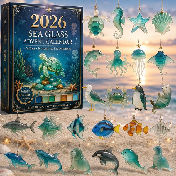 The creative behind it: 2026 Sea Glass Marine Life Advent Calendar - Buy 1