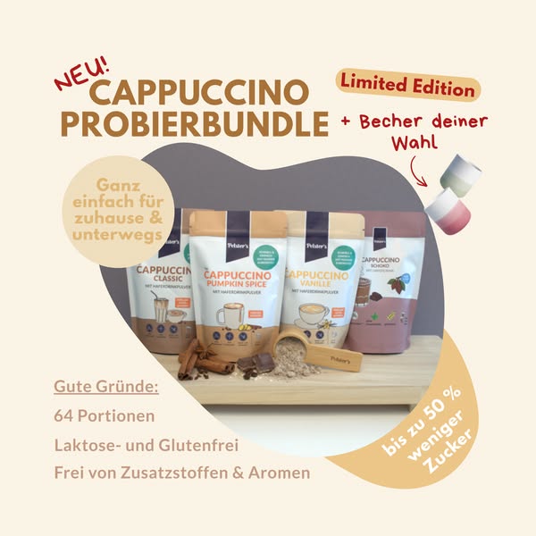 4 Cappuccinos zum Probieren