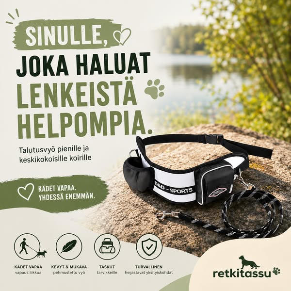 Vapauta kätesi lenkeillä!