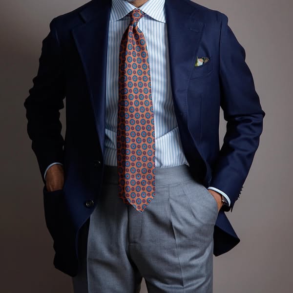Luxury Ancient Madder Silk Ties