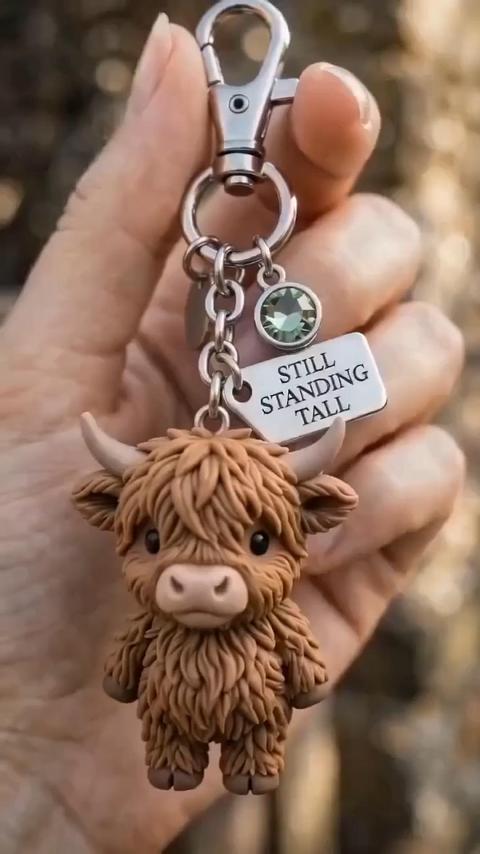 A Little Highland Cow For You Keychain
