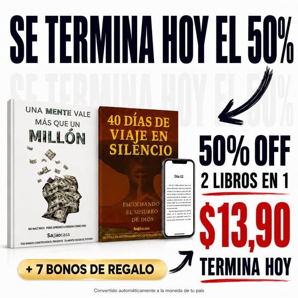 2 libros completos por $13,90 · Solo hoy