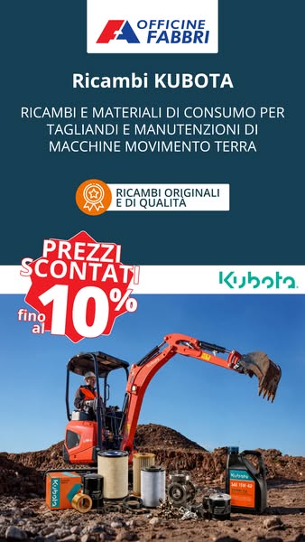 Ricambi KUBOTA: -10%
