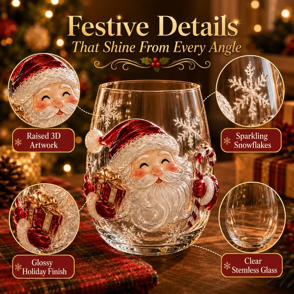 Cup Collection Magical Christmas 3D Glass
