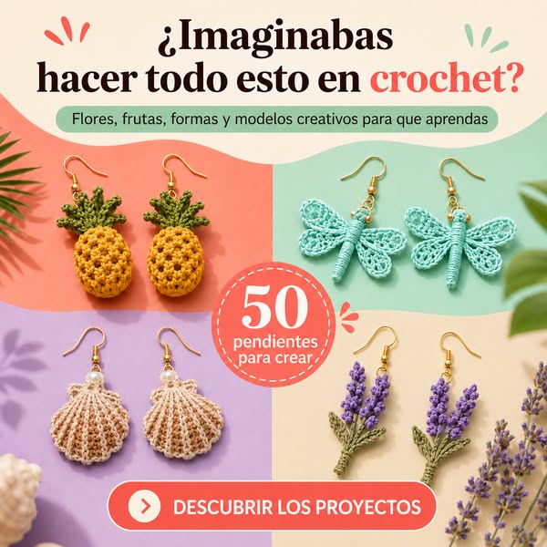 50 Pendientes de Crochet