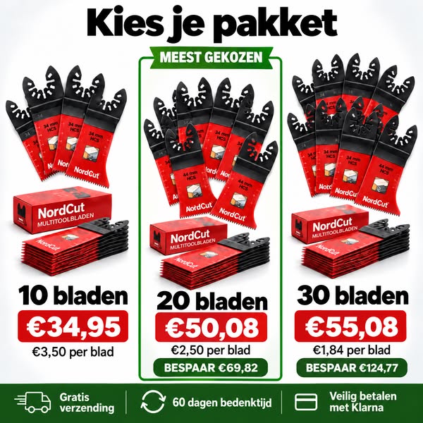 Multitoolbladen die de klus makkelijker maken
