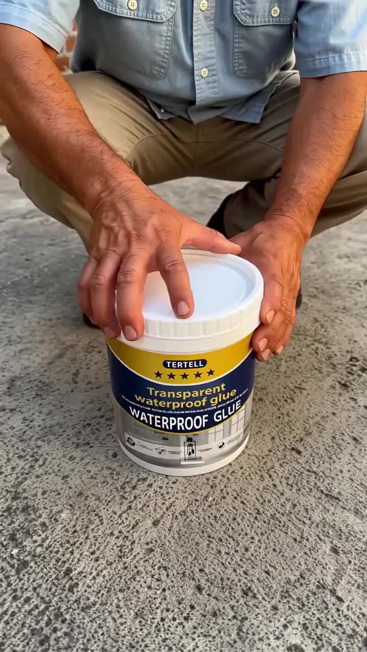 Transparent Waterproof Repair Sealant with Brush