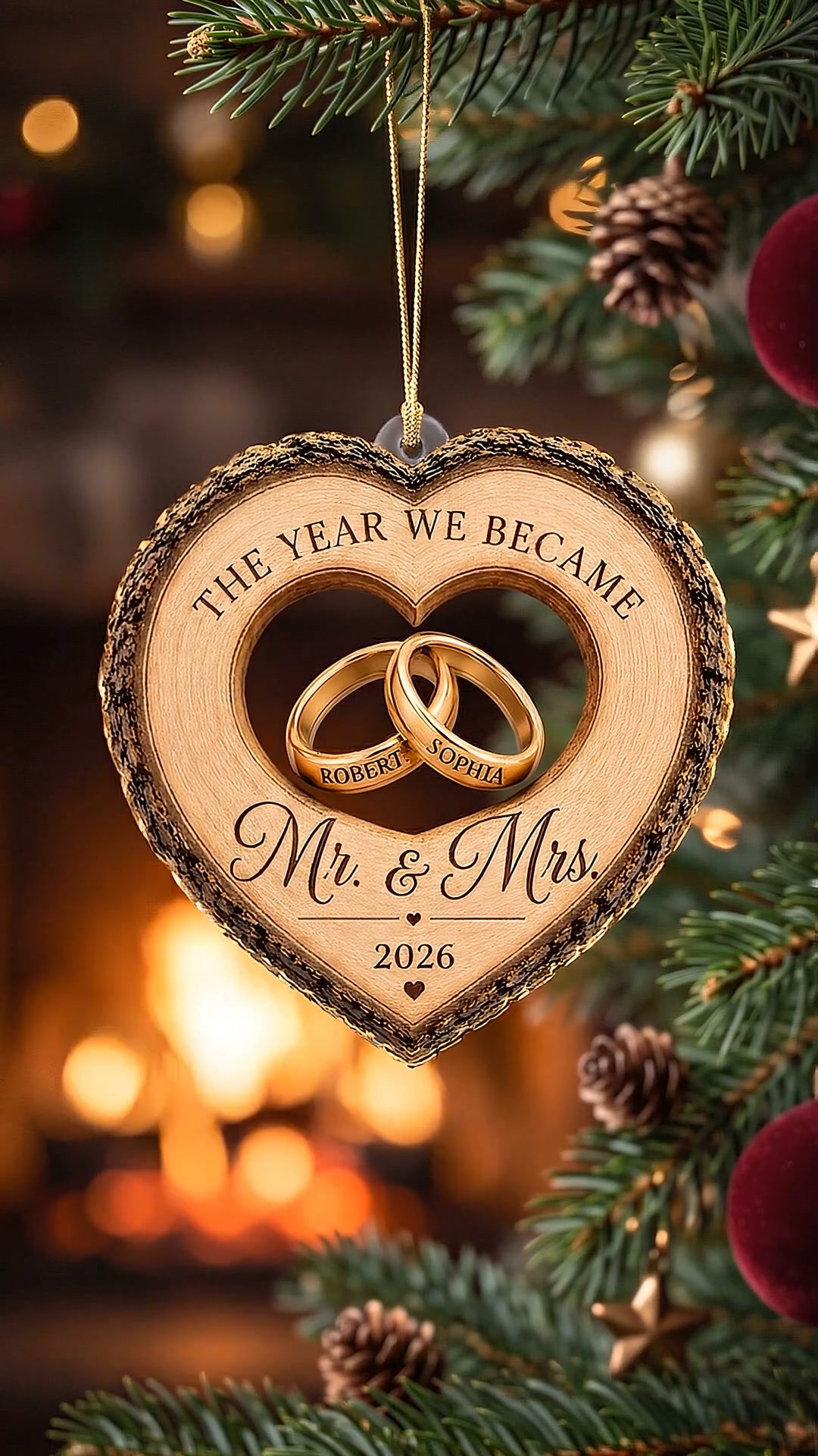 First Christmas As Mr & Mrs Ornament