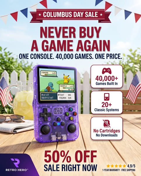 50% Columbus Day Sale