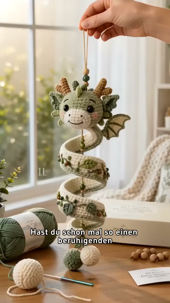 Häkeln Sie Ihren eigenen kleinen Drachen.