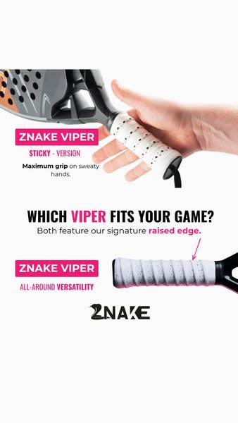 Switch up your game with Znake Viper Overgrip