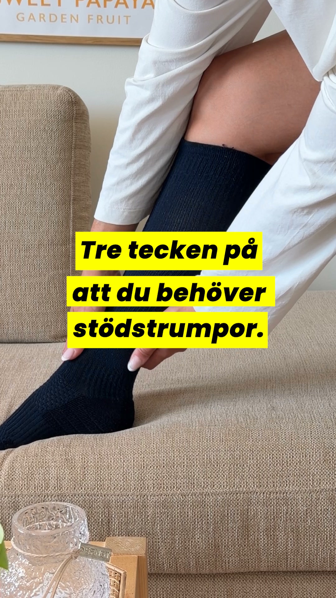 Stödstrumpor som är lätta att ta på
