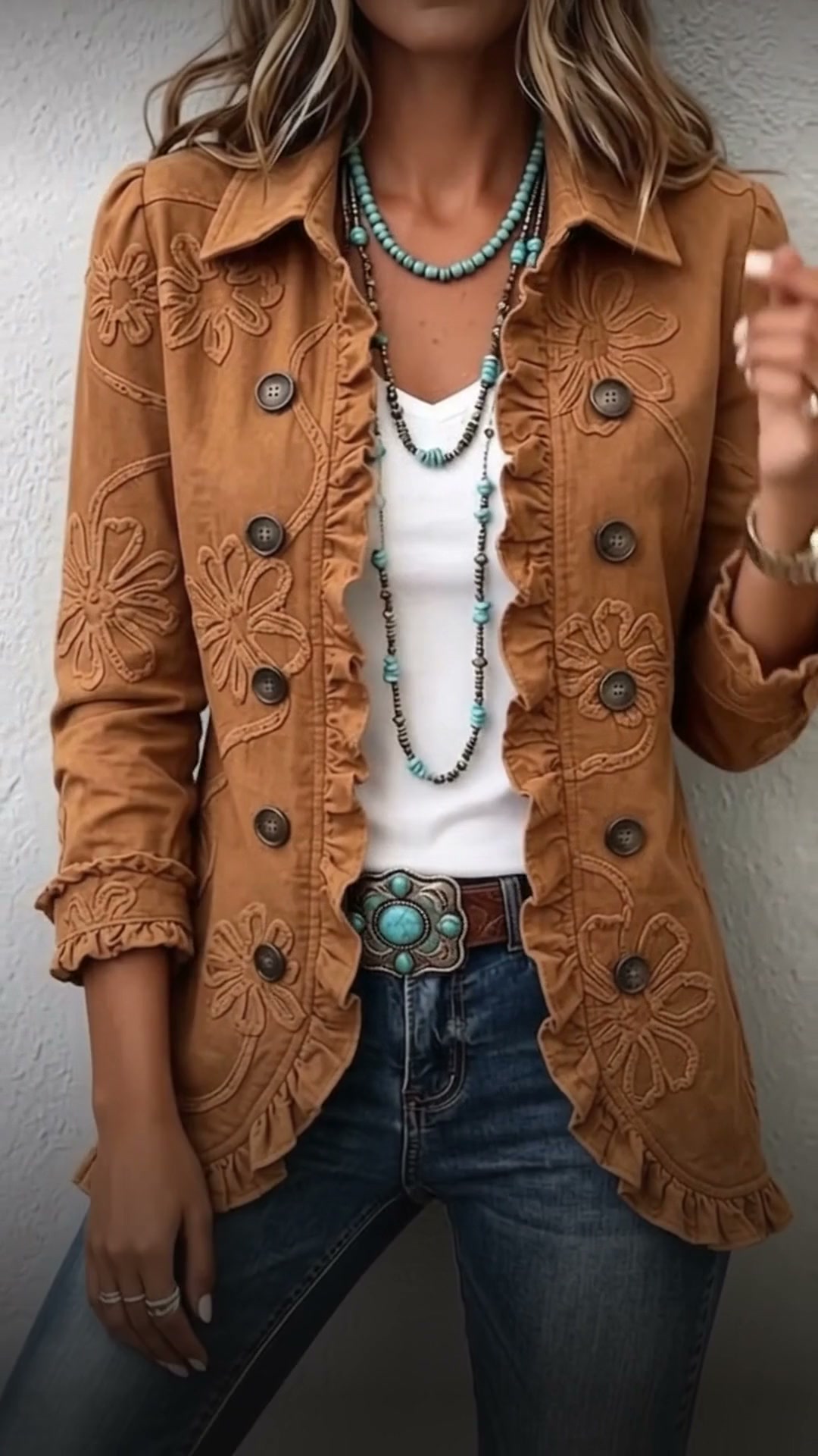 Amaia · Chaqueta con volantes 49,95 €