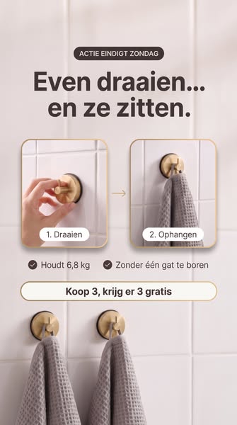 Maak je badkamer compleet ontvang 3 + 3 GRATIS.