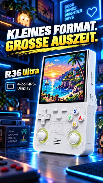 4-Zoll-IPS für deine Retro-Pause
